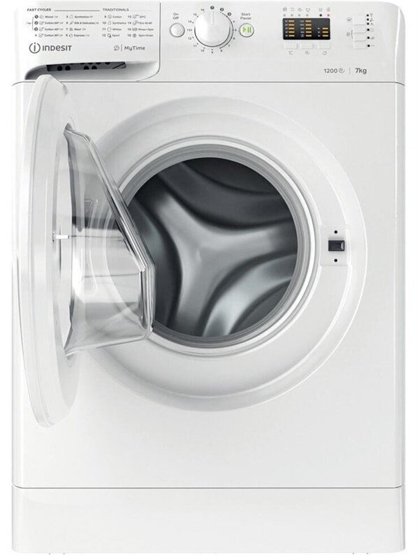 Skalbimo mašina Indesit MTWA 71252 W EE, 7 kg, balta 1 Skalbimo mašina Indesit MTWA 71252 W EE, 7 kg, balta 1
