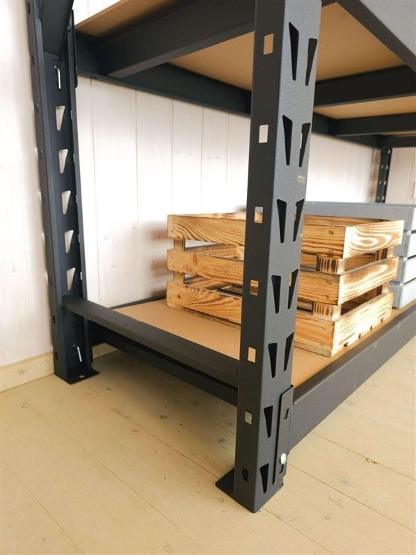 Sandėliavimo lentyna 4IQ, 180 cm x 45 cm x 180 cm, 600 kg 2 Sandėliavimo lentyna 4IQ, 180 cm x 45 cm x 180 cm, 600 kg 2