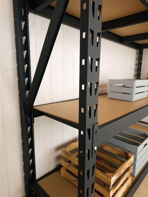 Sandėliavimo lentyna 4IQ, 180 cm x 45 cm x 180 cm, 600 kg 1 Sandėliavimo lentyna 4IQ, 180 cm x 45 cm x 180 cm, 600 kg 1