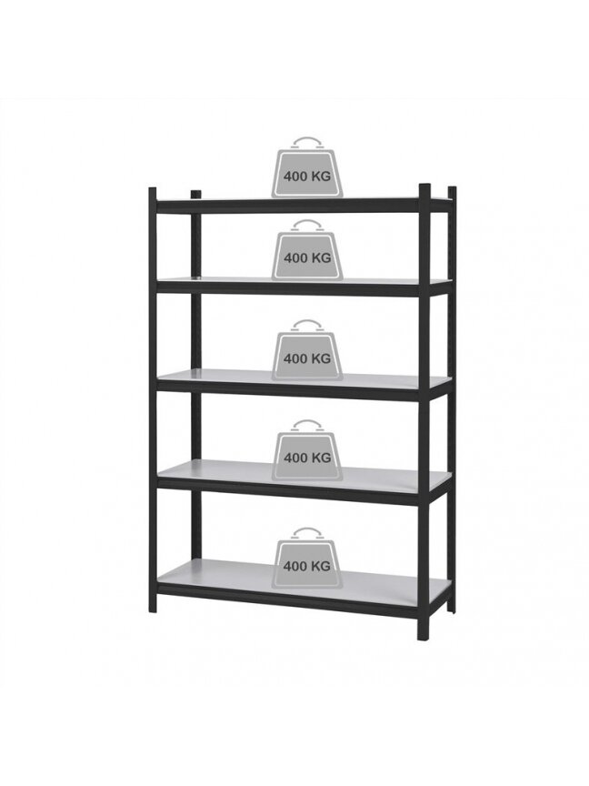 Sandėliavimo lentyna 4IQ, 48 cm x 124 cm x 183 cm, 400 kg 1 Sandėliavimo lentyna 4IQ, 48 cm x 124 cm x 183 cm, 400 kg 1