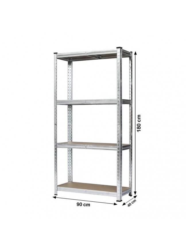 Sandėliavimo lentyna 4IQ, 90 cm x 40 cm x 180 cm, 125 kg 2