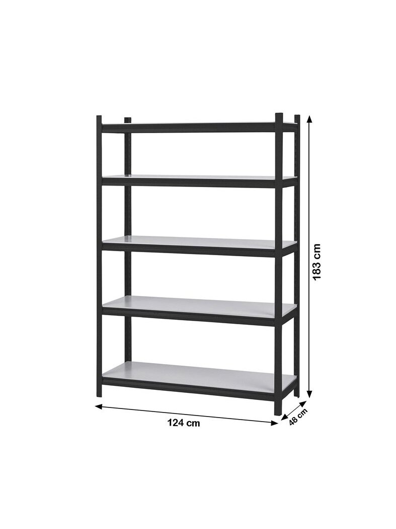 Sandėliavimo lentyna 4IQ, 48 cm x 124 cm x 183 cm, 400 kg 2 Sandėliavimo lentyna 4IQ, 48 cm x 124 cm x 183 cm, 400 kg 2