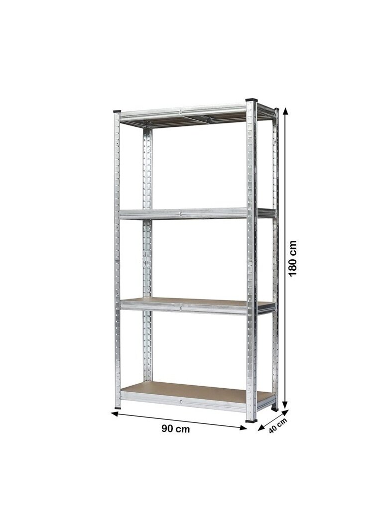 Sandėliavimo lentyna 4IQ, 90 cm x 40 cm x 180 cm, 125 kg 2