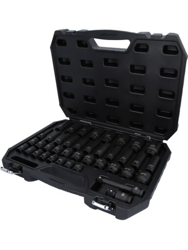 1/2" šešiakampė smūginė galvutė, trumpa, KS Tools