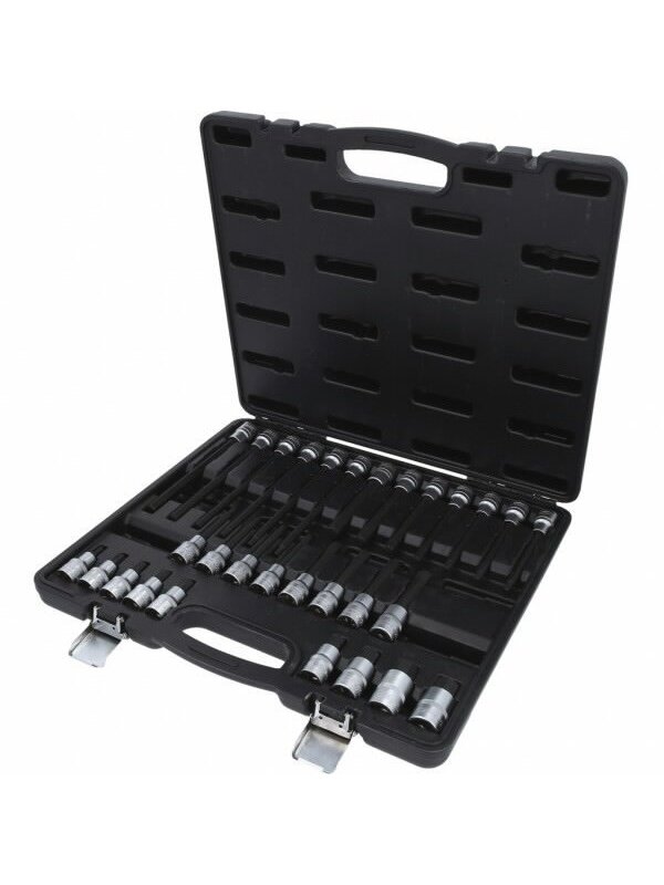 1/2´´ bit socket set for hexagon socket screws, 30 pcs, KS Tools