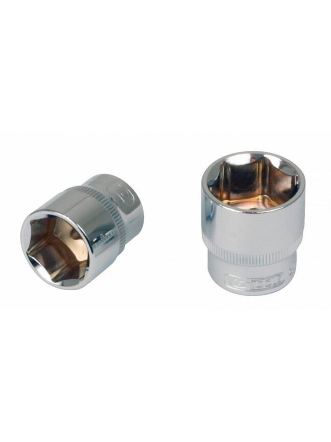 1/2" CHROME+ šešiakampė galinė galvutė 32mm, KS Tools