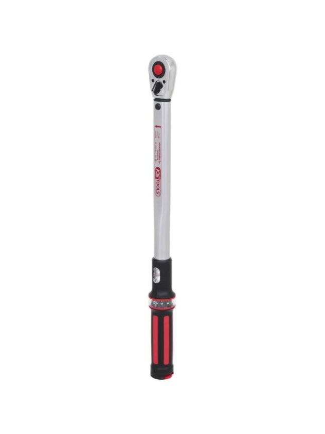 1/2" Dinamometrinis raktas su terkšle ERGOTORQUEprecision 40-200Nm, KS Tools