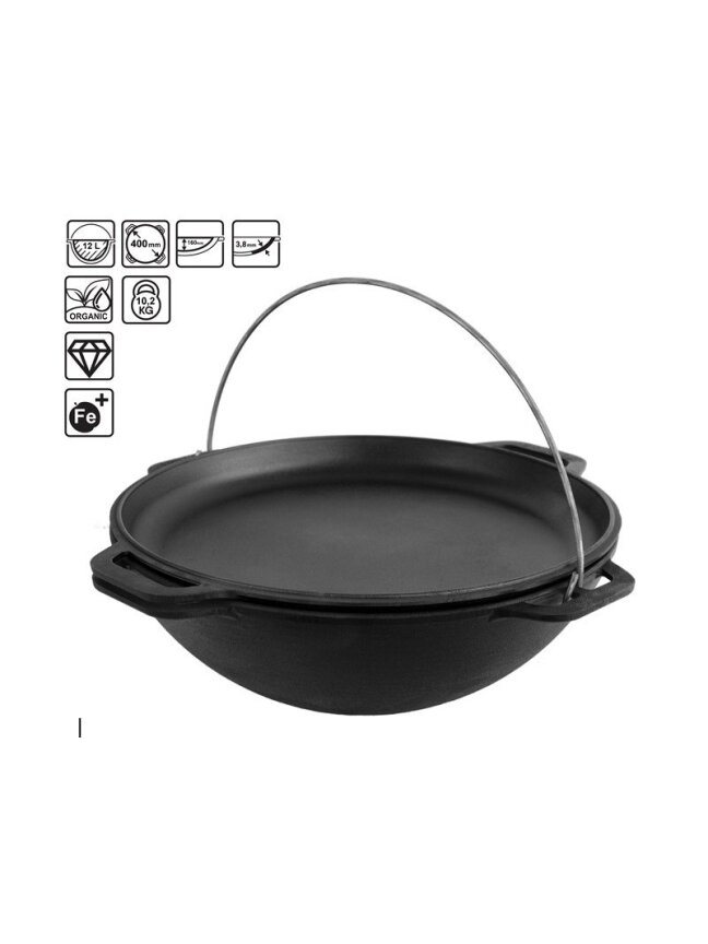 12 l Ketaus kazanas Asian Lid-Pan 12 l Ketaus kazanas Asian Lid-Pan
