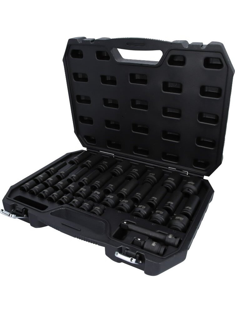 1/2" šešiakampė smūginė galvutė, trumpa, KS Tools