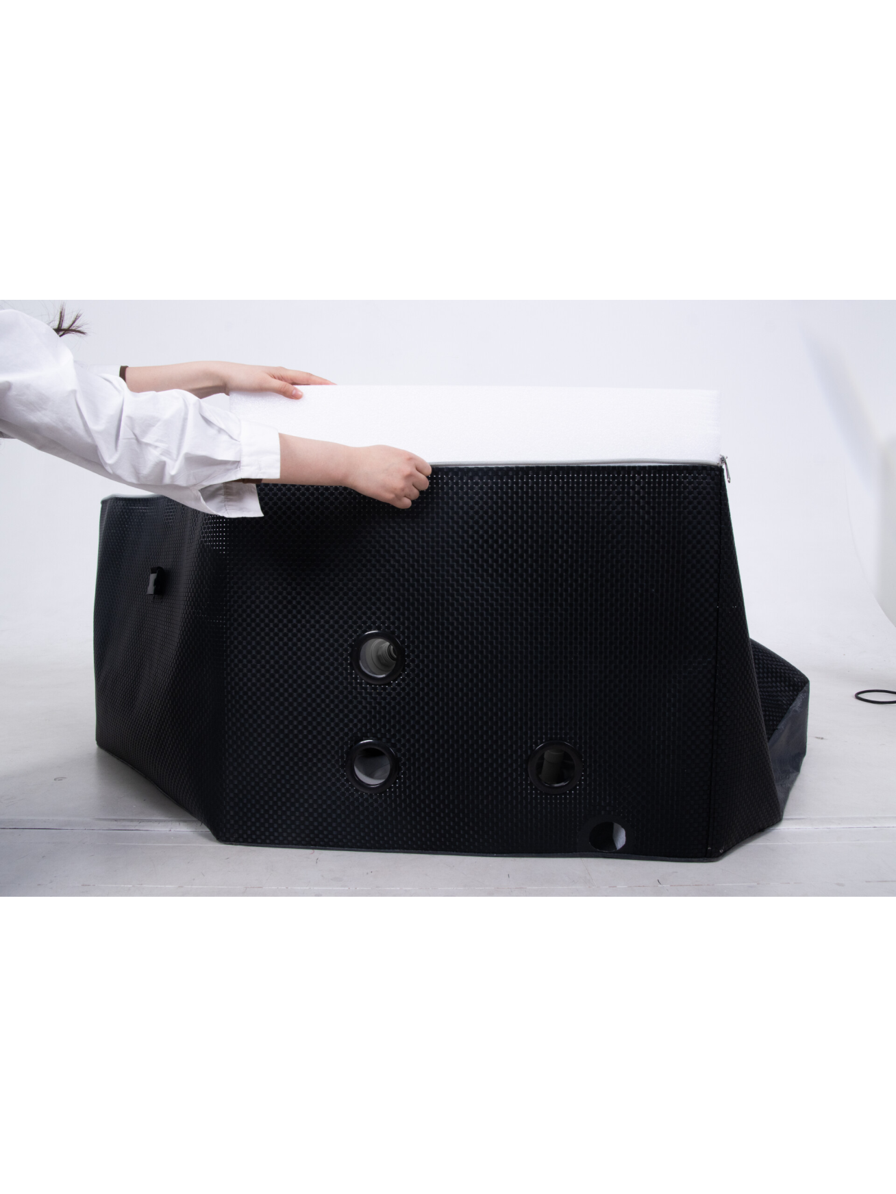 Karkasinis džakuzi Aegean Eco Foam Black Rattan, 4-6 asmenims 5
