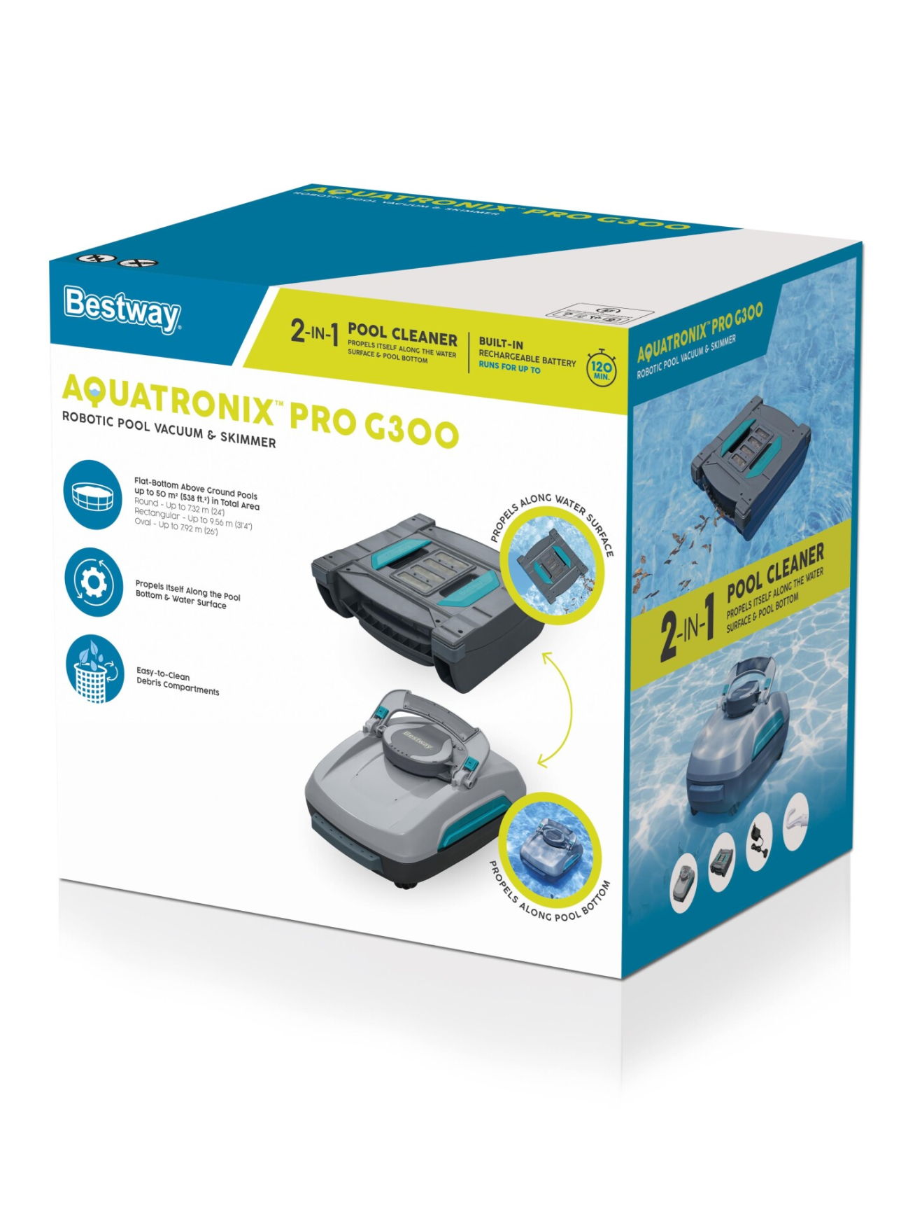 Baseinų valymo robotas Aquatronix G300 Bestway 58942 3 Baseinų valymo robotas Aquatronix G300 Bestway 58942 3