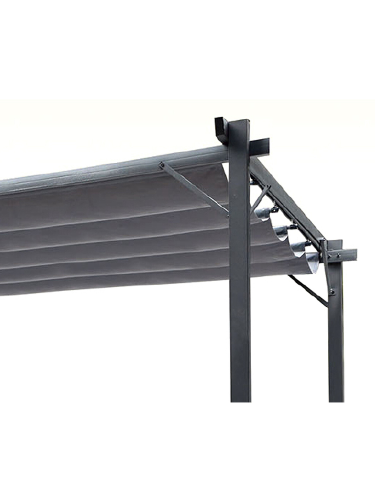 Sodo pergola 3x3m su slankiojančiu tentu 3 Sodo pergola 3x3m su slankiojančiu tentu 3