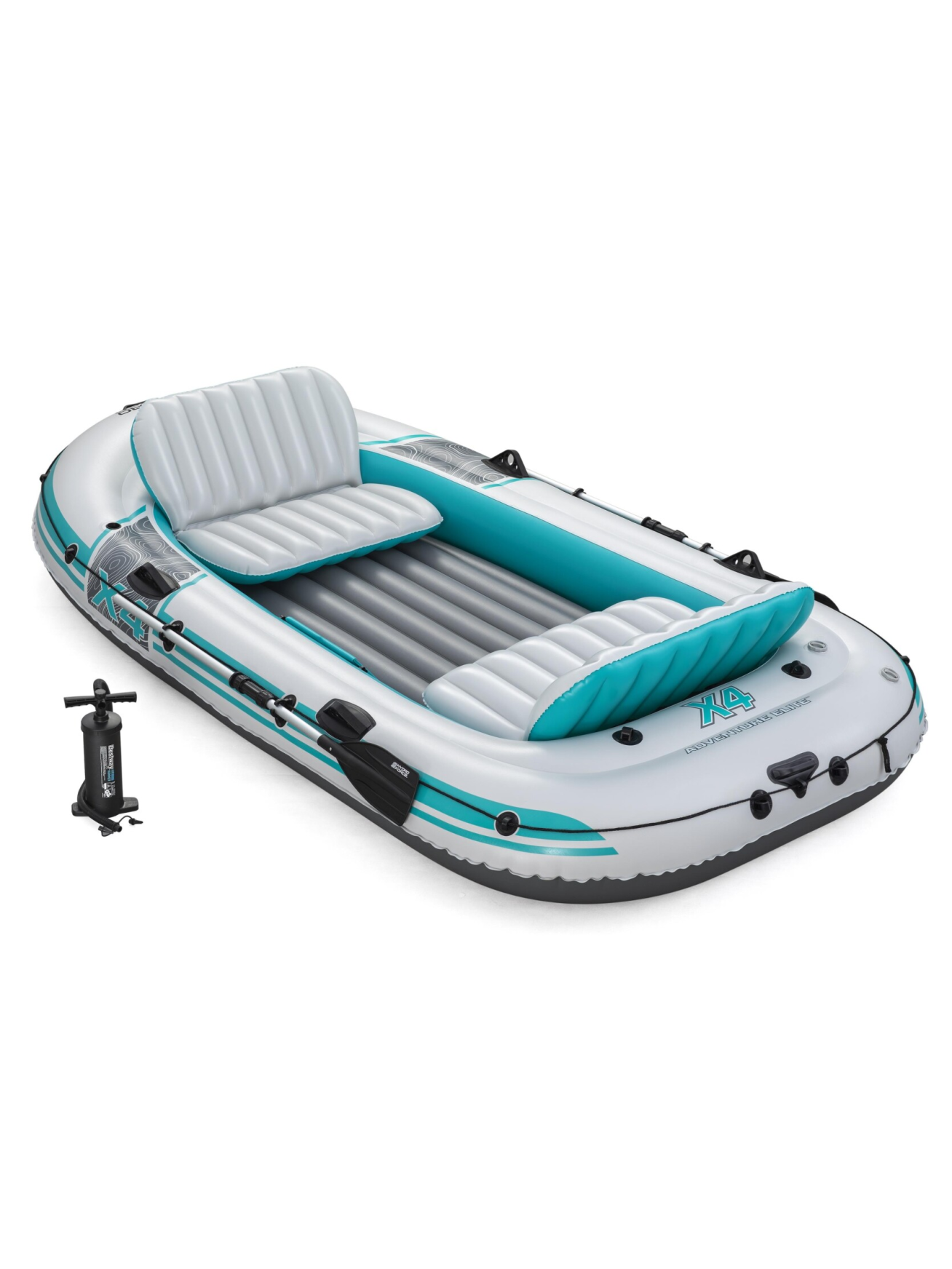 4-vietė pripučiama valtis Bestway Adventure Elite X4, 315x165x41,5 cm, 65158 1