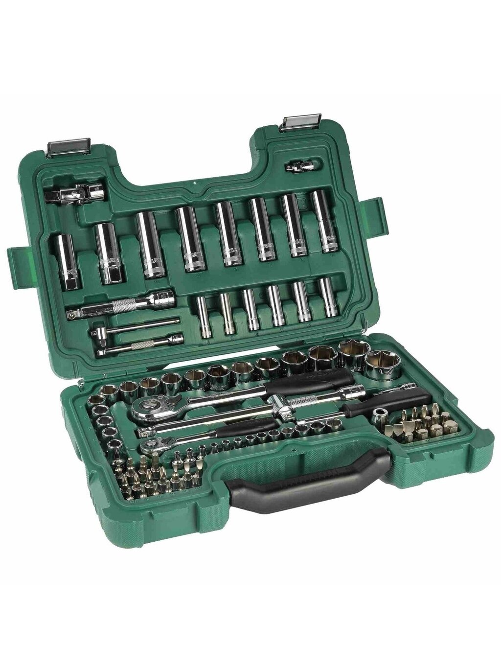 ⬡ 1/4" + 1/2" galvučių rinkinys 88 vnt. (ST09013SJ, SATA) ⬡ 1/4" + 1/2" galvučių rinkinys 88 vnt. (ST09013SJ, SATA)
