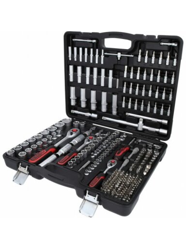 1/4+3/8+1/2'' galinių raktų komplektas 255pcs, KS Tools