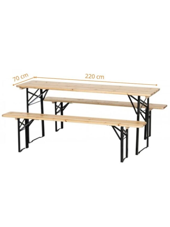 1 stalas + 2 suolai 220x50