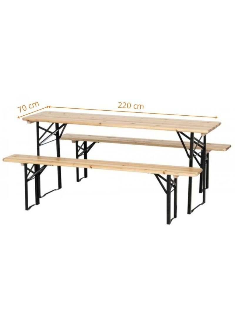 1 stalas + 2 suolai 180x50 1 stalas + 2 suolai 180x50