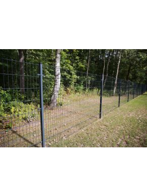 2D segmentas tvorai, 2,5x1,43 m, 200x50 mm, ø6/5/6 mm, ZN+RAL7016 4 2D segmentas tvorai, 2,5x1,43 m, 200x50 mm, ø6/5/6 mm, ZN+RAL7016 4