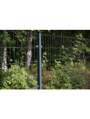 2D segmentas tvorai, 2,5x1,23 m, 200x50 mm, ø6/5/6 mm, ZN+RAL7016 5 2D segmentas tvorai, 2,5x1,23 m, 200x50 mm, ø6/5/6 mm, ZN+RAL7016 5