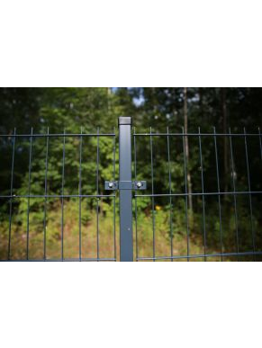 2D segmentas tvorai, 2,5x1,23 m, 200x50 mm, ø6/5/6 mm, ZN+RAL7016 2 2D segmentas tvorai, 2,5x1,23 m, 200x50 mm, ø6/5/6 mm, ZN+RAL7016 2