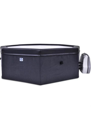 Karkasinis džakuzi Aegean Eco Foam Black Rattan, 4-6 asmenims