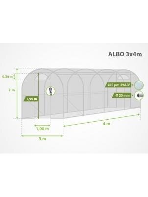 3x4 m plėvelinis šiltnamis ALBO 1