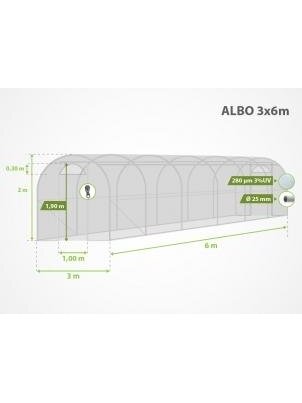 3x6 m plėvelinis šiltnamis ALBO 1 3x6 m plėvelinis šiltnamis ALBO 1