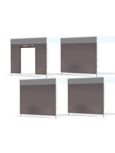 3x3 m 4 sienos ORANGE
