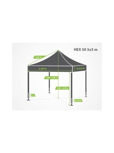 3x3 m be Sienomis HEX50