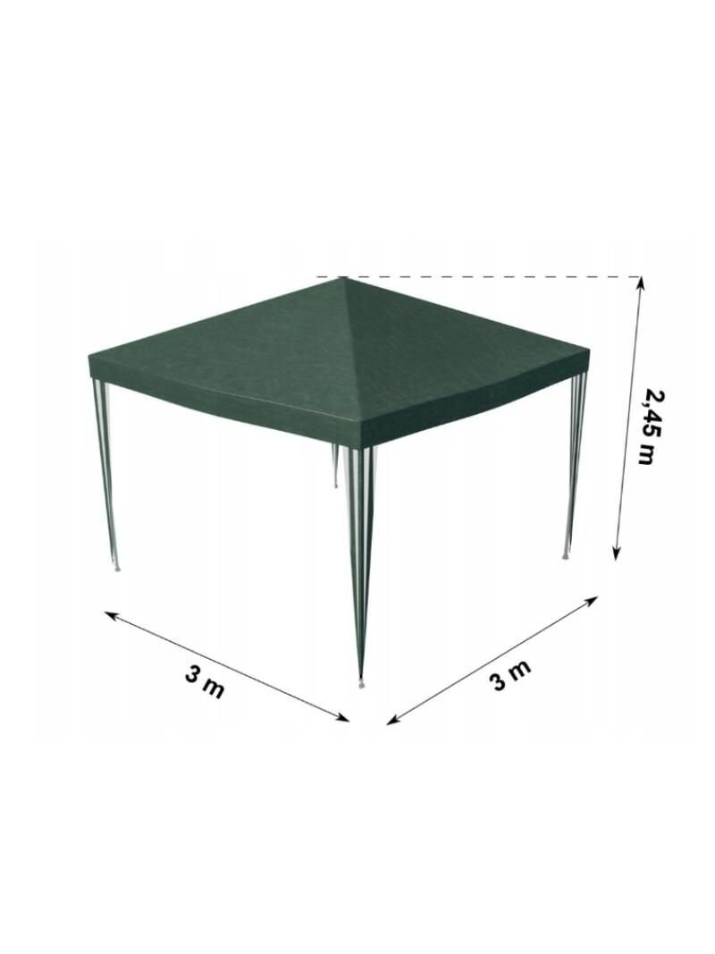 3x3 m be Sienomis Emilia, žalia 3x3 m be Sienomis Emilia, žalia