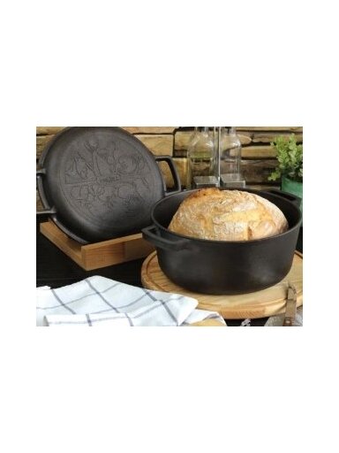 4 l Ketaus puodas Lid-Pan