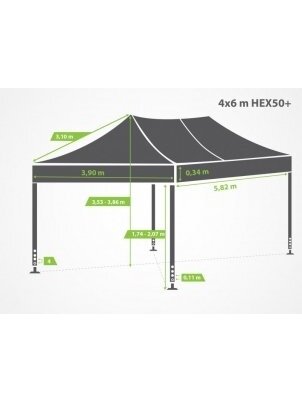 4x6 m Su Sienomis HEX50 1 4x6 m Su Sienomis HEX50 1