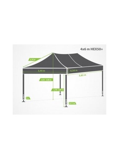 4x6 m be Sienomis HEX50