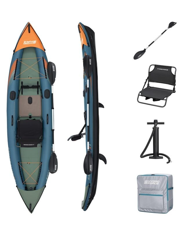 Pripučiamas žvejybos kajakas Bestway Angler Elite X1 380x99x37 cm, 65197 1 Pripučiamas žvejybos kajakas Bestway Angler Elite X1 380x99x37 cm, 65197 1