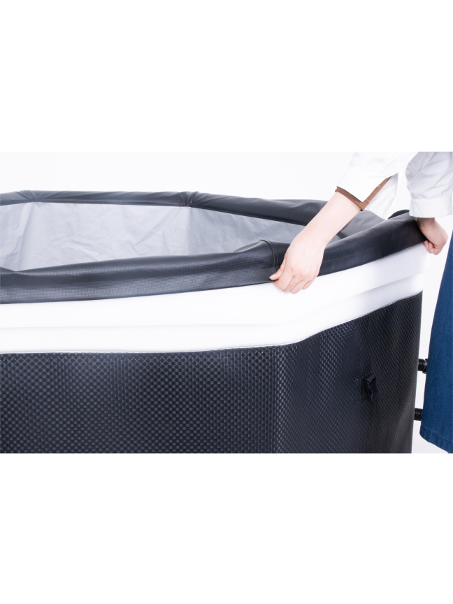 Karkasinis džakuzi Aegean Eco Foam Black Rattan, 4-6 asmenims 3