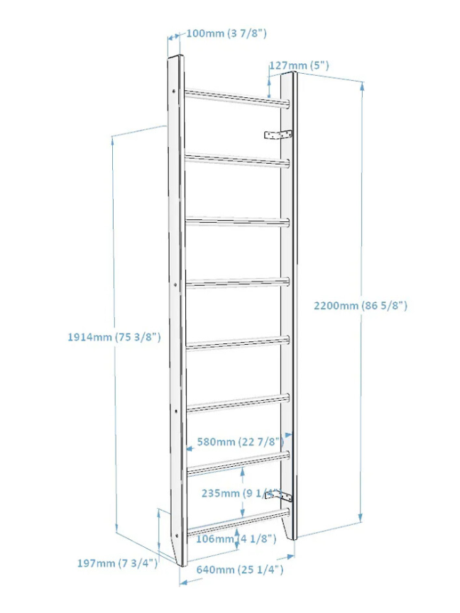 Medinė švediška sienelė RESTPRO® WOOD 230x65 cm 3 Medinė švediška sienelė RESTPRO® WOOD 230x65 cm 3