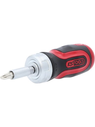 6 in 1 Mini ratchet bit driver, 1/4´´, KS Tools