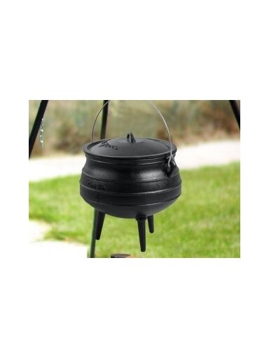 7.8 l Afrikos ketaus puodas