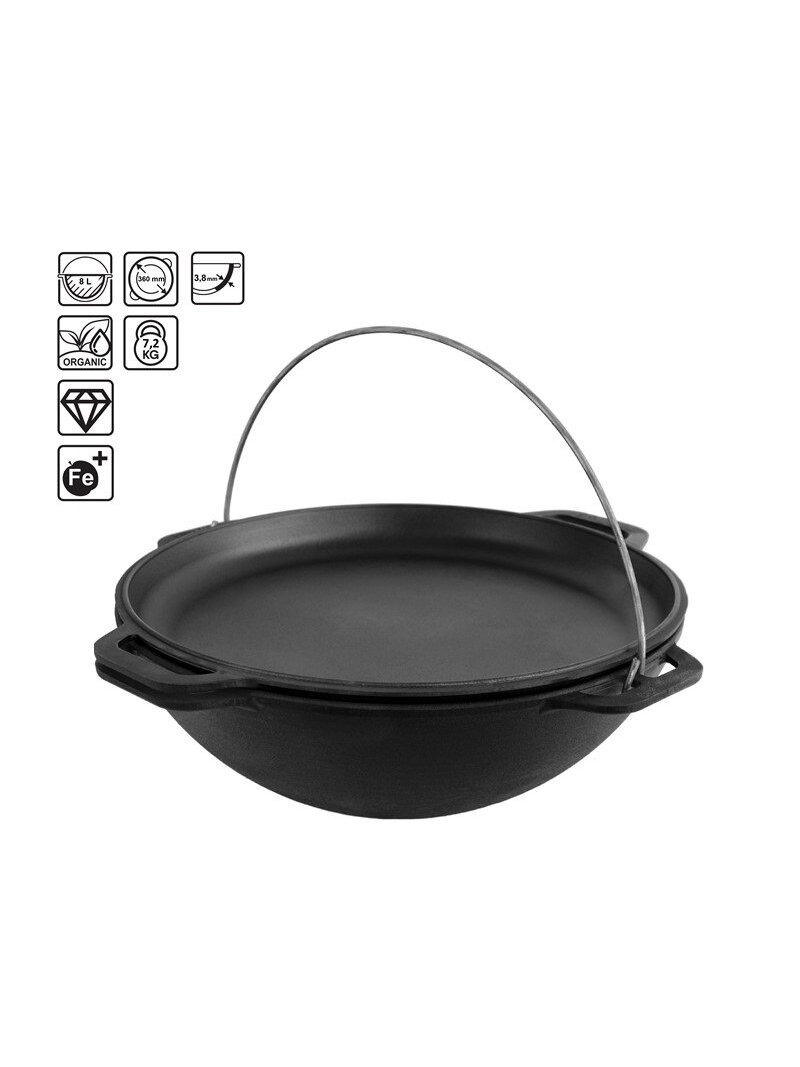 8 l Ketaus kazanas Asian Lid-Pan 8 l Ketaus kazanas Asian Lid-Pan