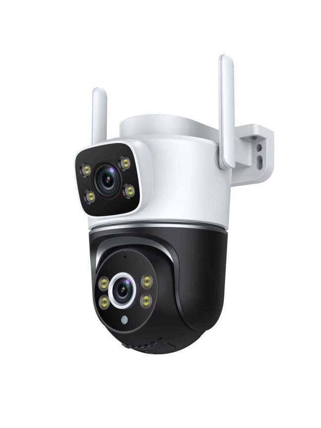 8MP PTZ WiFi dviguba vaizdo stebėjimo kamera 8MP PTZ WiFi dviguba vaizdo stebėjimo kamera
