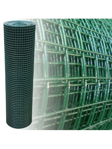 Suvirintas tinklas, 1,1 x 19 x 19 x 500 mm, žalias, 25m