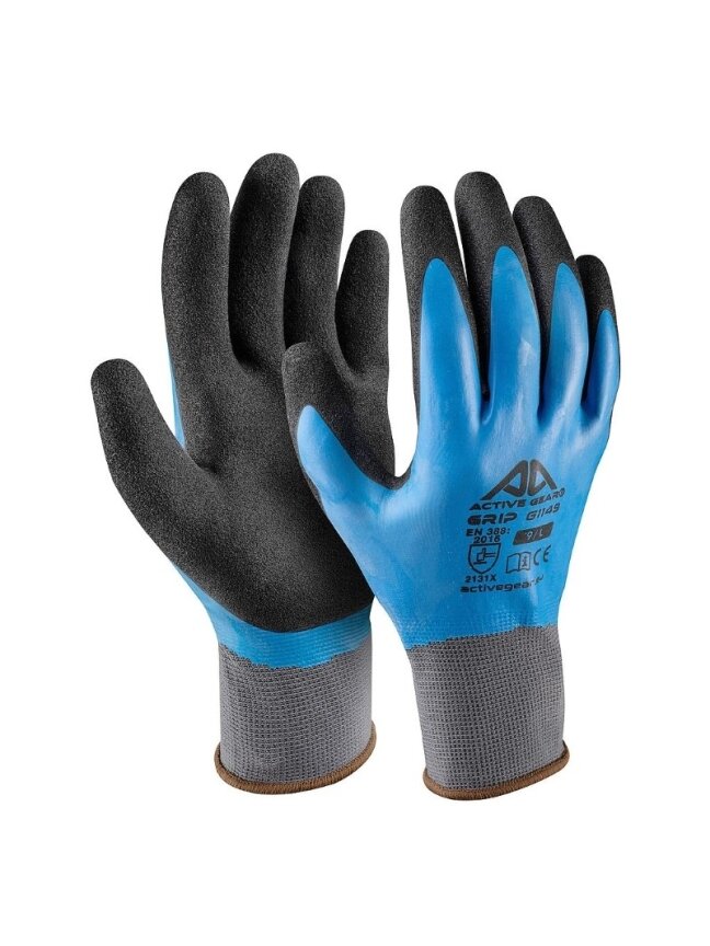 Active Gear Mėlynos Grip pirštinės M Active Gear Mėlynos Grip pirštinės M