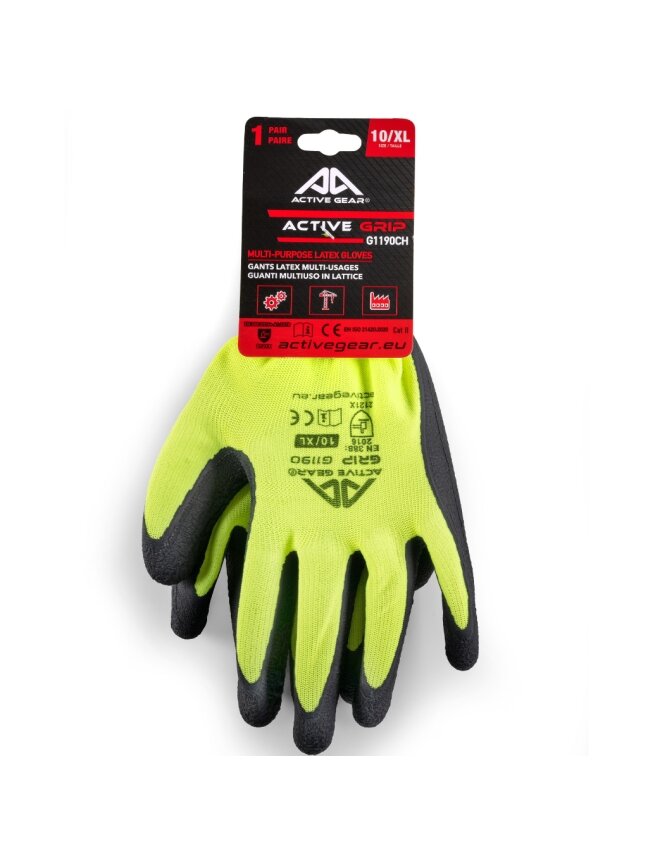 Active Gear Pirštinės aplietos lateksu Active GRIP 10/XL 2 Active Gear Pirštinės aplietos lateksu Active GRIP 10/XL 2