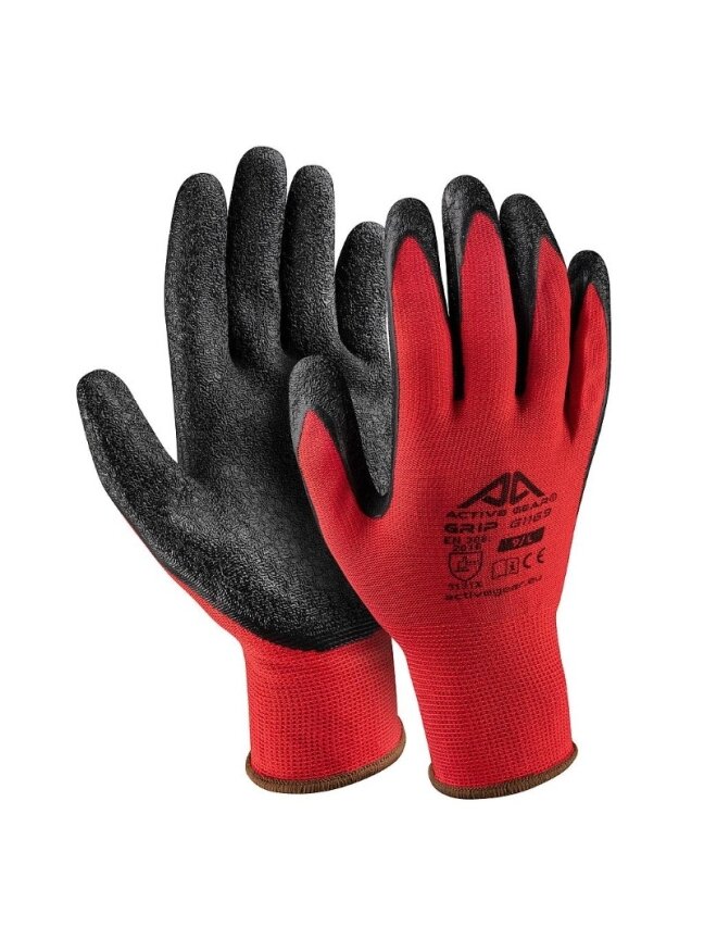 Active Gear Raudonos Grip pirštinės XL Active Gear Raudonos Grip pirštinės XL