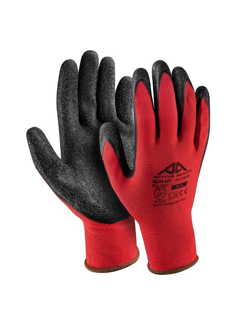 Active Gear Raudonos Grip pirštinės XL