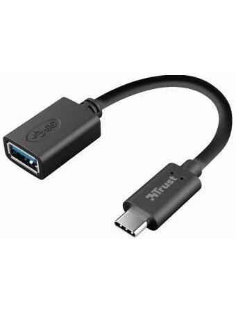 Adapteris TRUST USB Type C M, USB Type A F, juodas 20967 Adapteris TRUST USB Type C M, USB Type A F, juodas 20967