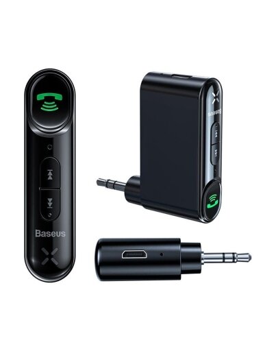 Adapteris BASEUS, 3,5 mm, BLUETOOTH, juodos spalvos