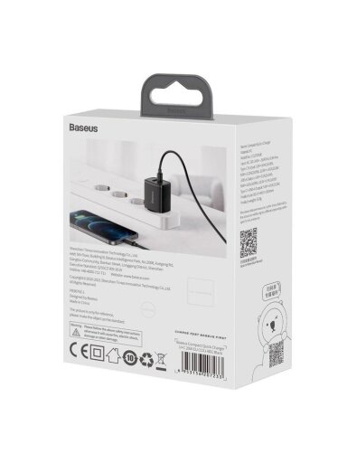 Adapteris Baseus CCXJ-B01, USB Type C/USB, 82 cm, juoda