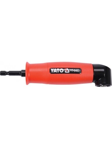 Adapteris kampinis 90° Yato | 1/4" 6,3mm L-155mm