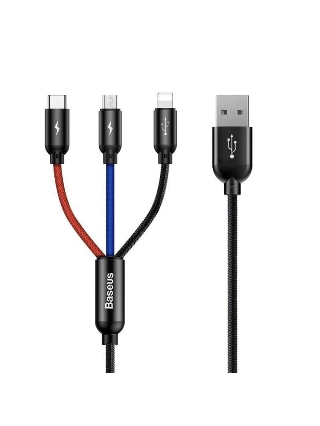 Adapteris BASEUS USB Type A M, USB TypyC, Micro, Lightning